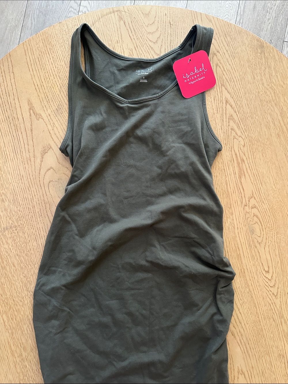 Isabel Maternity by Ingrid & Isabel Olive maxi dress nwt small